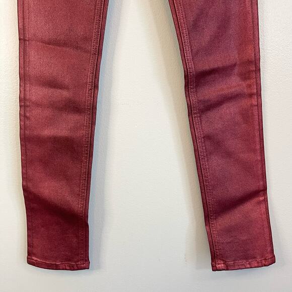 Rag & Bone Redmet Metallic Ankle High Rise Skinny Pants Size 24 NWT - Picture 8 of 9